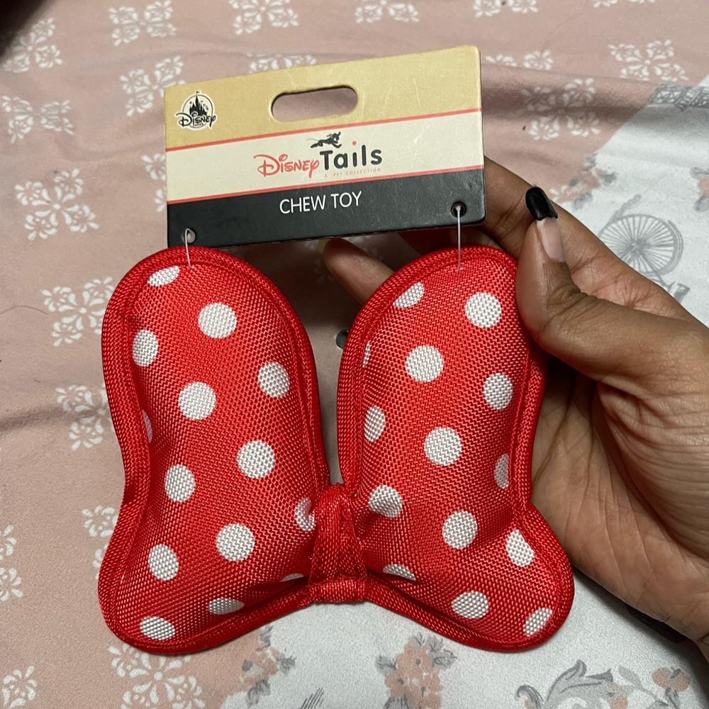 Disney Tails Minnie mouse bow Chew Toy